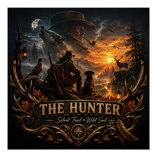 Poster The Hunter , Dans le silence sauvage  (Devant)