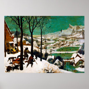 Poster The Hunters in the Snow (winter) by Pieter Bruegel