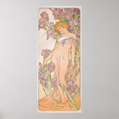 Poster The Iris (1897) par Alphonse Mucha (Devant)