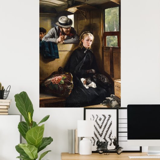 Poster The Irritating Gentleman, 1874 par Berthold Woltze (Bureau à domicile)