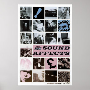 Poster The Jam 1980 Sound Affects (MÉGA RARE) Anglais