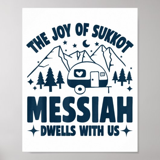 Poster The Joy Of Sukkot Messiah Dwells With Us Jewish Ho (Devant)