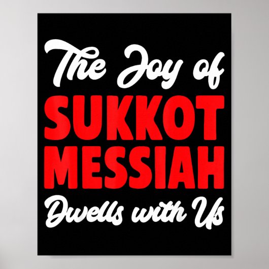 Poster The Joy Of Sukkot Messiah Dwells With Us Jewish Ho (Devant)