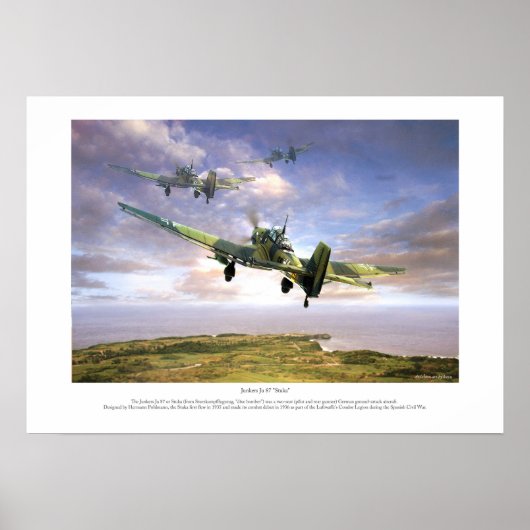Poster The Junkers Ju 87 " Stuka " (Devant)