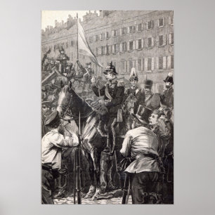 Poster The King of Prussia addressing the Berliners