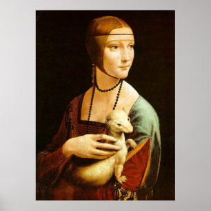 Poster The Lady with an Ermine, Leonardo Da Vinci