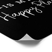 Poster The Lake Is My Happy Place Camping Fishing Boating (Coin)