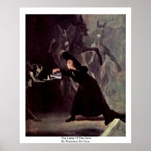 Poster The Lamp Of The Devil By Francisco De Goya