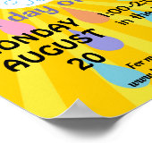 Poster thé larme retour à l'école PTA événement PTO (Coin)