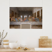 Poster The Last Supper 1495 1498 by Léonard de Vinci (Cuisine)