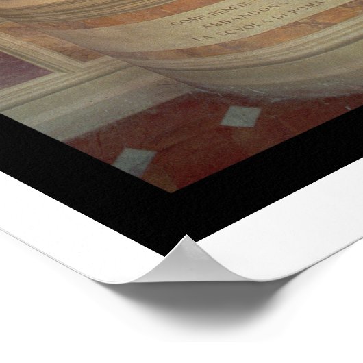 Poster The Life of St. Benedict (fresco) (détail) (Coin)