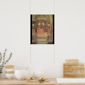 Poster The Life of St. Benedict (fresco) (détail) (Cuisine)