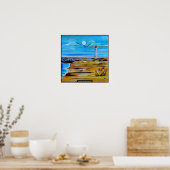 Poster The Lighthouse on the Beach Painting by Alfred Fox (Cuisine)