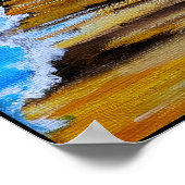 Poster The Lighthouse on the Beach Painting by Alfred Fox (Coin)