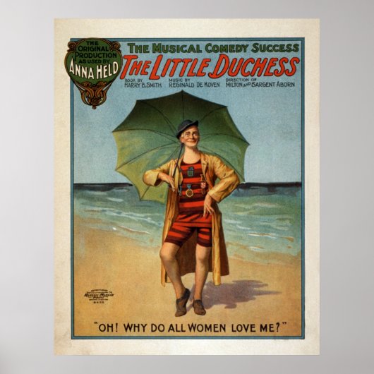 Poster The Little Duchess Musical Comedy 1906 (Devant)