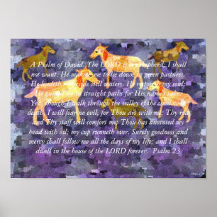 Poster The Lord is My Shepherd Print