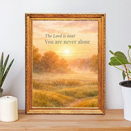 Poster The Lord Is Near Christian Faith