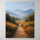 Poster The Lord Will Keep You Psalm 121 Christian  (Devant)