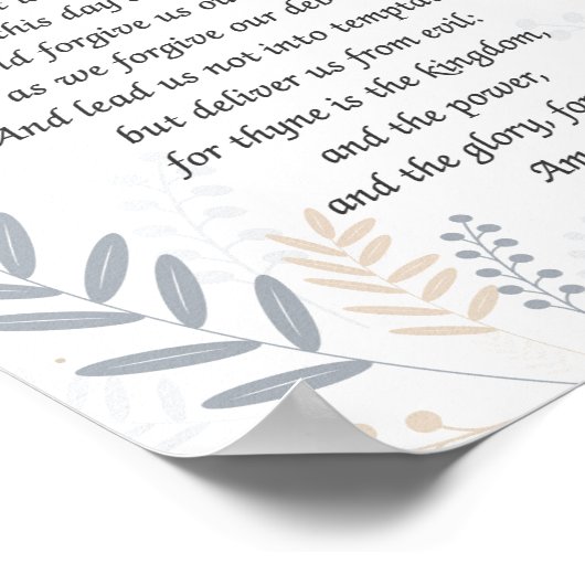 Poster The Lord's Prayer (Coin)