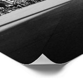 Poster The Louvre in BW (Coin)