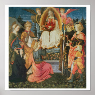 Poster The Madonna of the Sacred Girdle, 1456 (tempera on