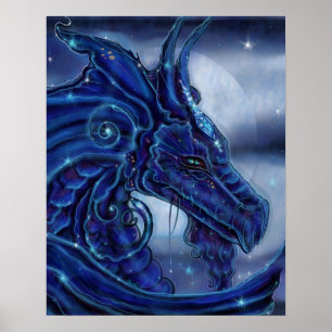 Poster The "Magical Nigh" Dragon fantasy by Renee Lavoie