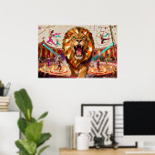 Poster The Majestic Lion of the Circus - A Captivating  (Bureau à domicile)