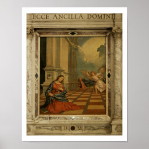 Poster The Malchiostro Annonciation, c.1520 (huile sur pa