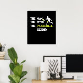 Poster The Man The Myth The Pickleball (Bureau à domicile)