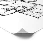 Poster The Manassa Mauler: Hand-Drawn Jack Dempsey Print (Coin)