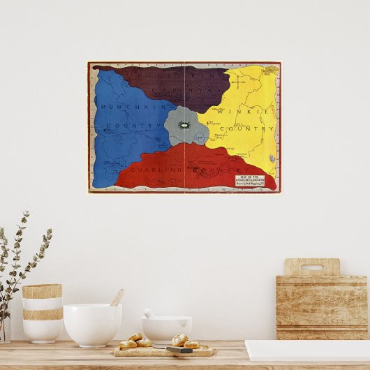 Poster The Map of Oz (Cuisine)