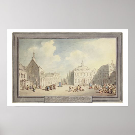 Poster The Market Place at Juliers in Westphalia, 1791 (p (Devant)