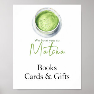 Poster Thé matcha au lait - Livres, Cartes et cadeaux bab
