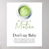 Thé Matcha Baby shower N'appelez pas bébé