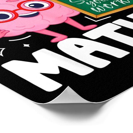 Poster The Math Ain't Mathin Funny Math Teacher (Coin)