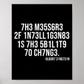 Poster The Measure Of Intelligence Coded Motivational Sci (Devant)