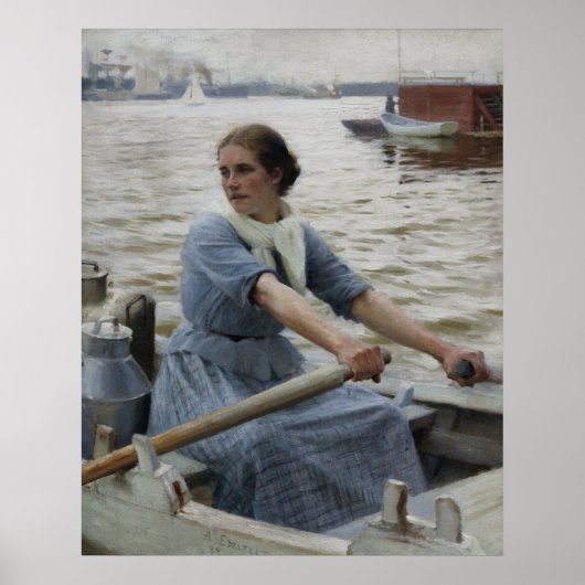 Poster The Milkmaid, 1889 par Albert Edelfeel (Devant)