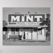 Poster The Mint Pool Hall, 1940 (Devant)