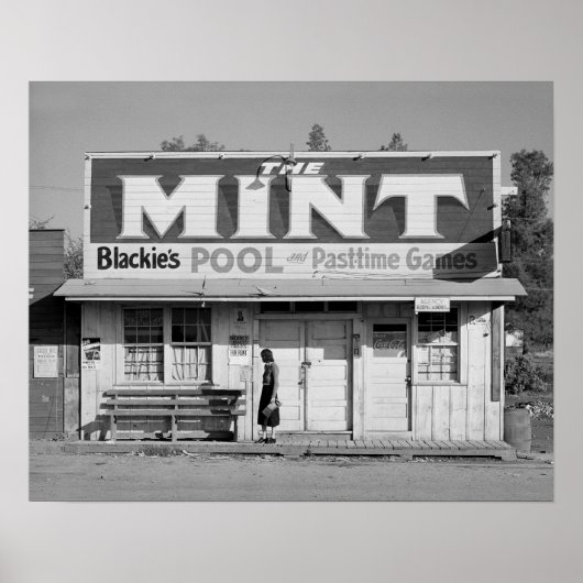 Poster The Mint Pool Hall, 1940 (Devant)