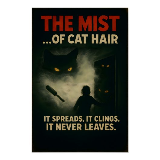 Poster The Mist of Cat Hair Horror Parody (Devant)