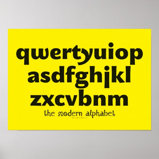 Poster - The Modern Alphabet (Devant)