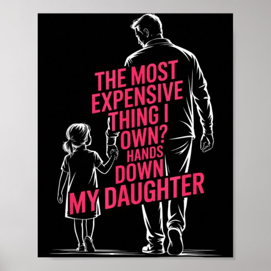 Poster The Most Expensive Thing I Own_ Hands Down My Daug (Devant)