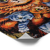 Poster The Mother Cat - Louis Wain Artwork - Funny Cats (Coin)