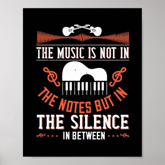 Poster The Music Is Not In The Notes (Devant)