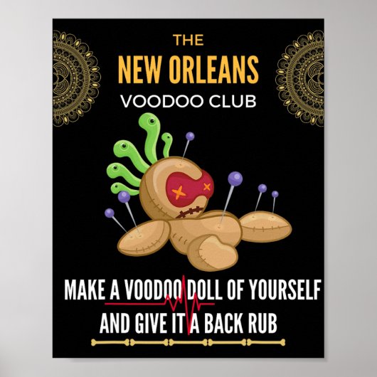 Poster The New Orleans Voodoo Club - Crazy, Insane (Devant)