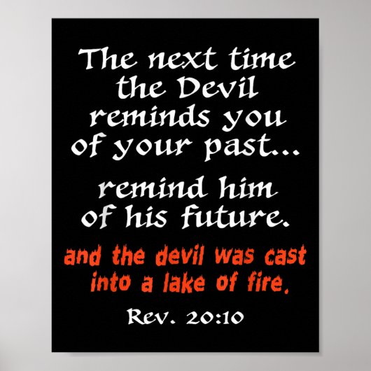 Poster The Next Time The Devil Reminds You Of Your Past  (Devant)