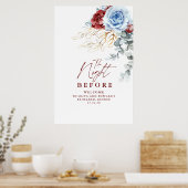 Poster The Night Before Rehearsal Dinner Welcome (Cuisine)