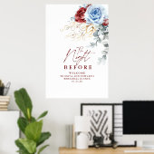 Poster The Night Before Rehearsal Dinner Welcome (Bureau à domicile)