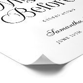 Poster The Night Before Rehearsal Dinner Welcome Sign (Coin)