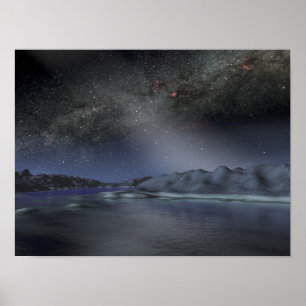 Poster The night sky from a hypothetical alien planet 2
